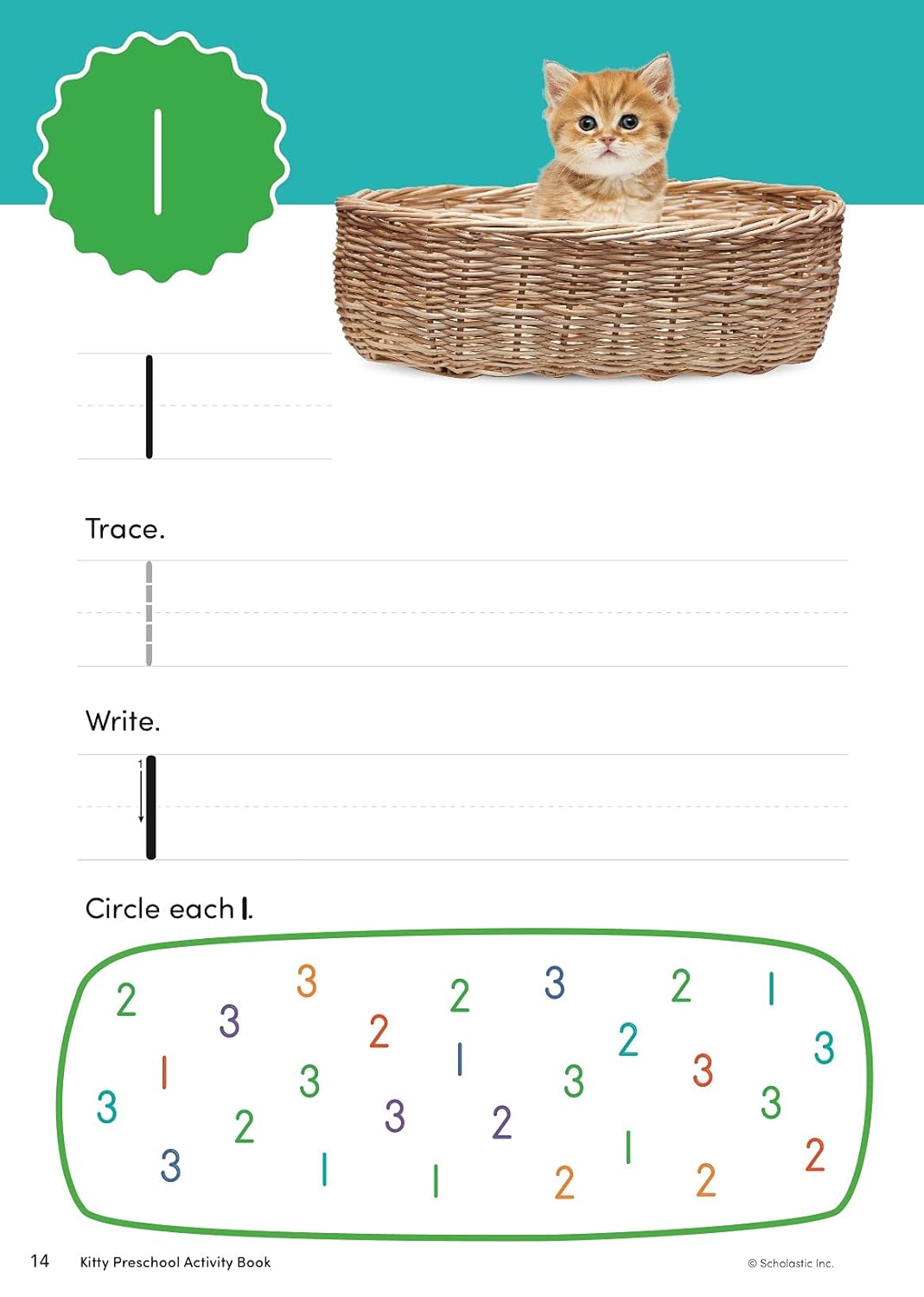 Scholastic Kitty Preschool Activity Book, Pre-K