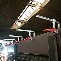 BESSEY Rapid Action Lever Clamp - 12-Inch -LC12 - Fast Action, Heavy Duty Clamps for Welding and Woodworking. Vibration