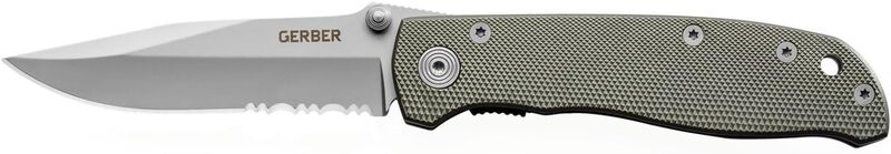 Gerber Gear Air Ranger Knife, Serrated Edge, Grey [45860] Serrated Edge-Grey