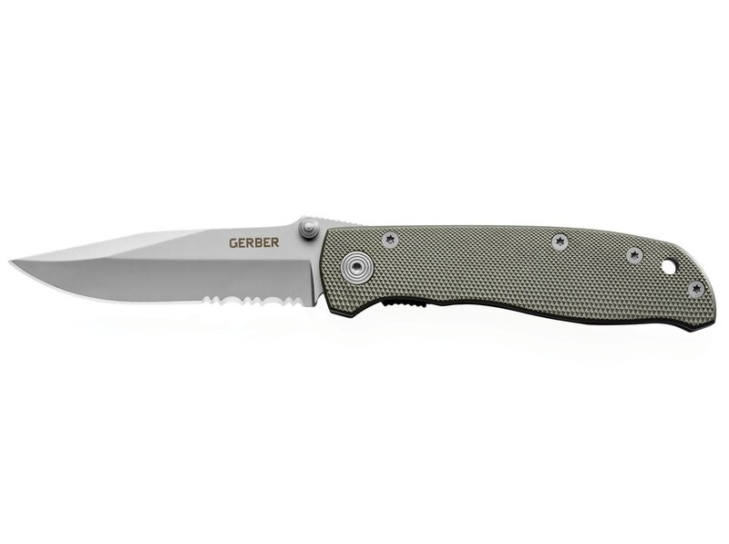 Gerber Gear Air Ranger Knife, Serrated Edge, Grey [45860] Serrated Edge-Grey