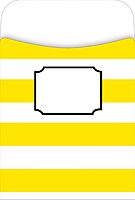 BARKER CREEK Peel & Stick Library Pockets, Wide Stripes, 3 Designs, Great for Holding Library, Index, and Flash Cards, Hall Passes, Recipes, and More! 3-1/2" x 5-1/8", 30 per Pkg (1246), Assorted