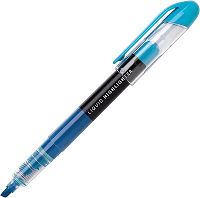 Office Depot Brand(R) Liquid Ink Highlighters With Chisel Tips, Assorted Colors, Pack Of 12, OD24660