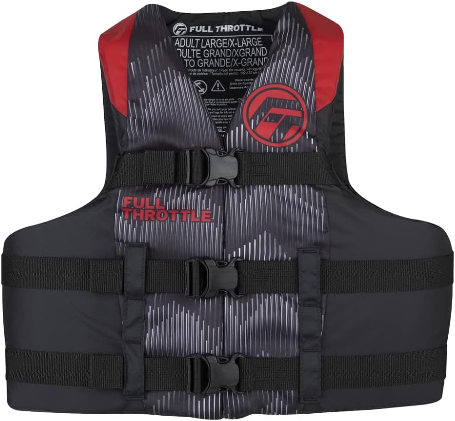 FULL THROTTLE Adult Nylon Life Jacket (USCG & Transport Canada Approved)