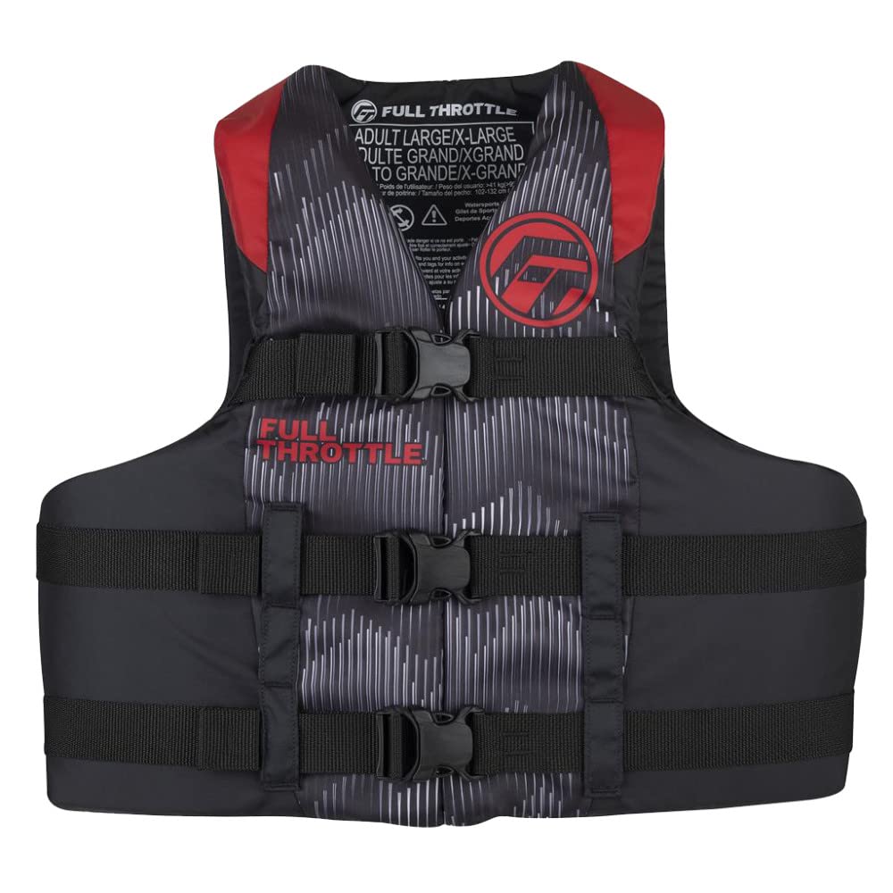 FULL THROTTLE Adult Nylon Life Jacket (USCG & Transport Canada Approved)