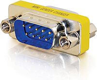 C2G/Cables to Go 02782 DB9 M/M Serial RS232 Mini Gender Changer (Coupler)
