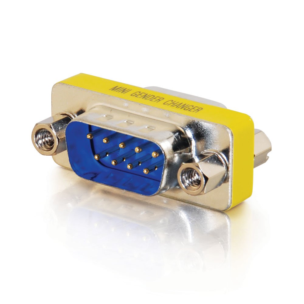 C2G/Cables to Go 02782 DB9 M/M Serial RS232 Mini Gender Changer (Coupler)