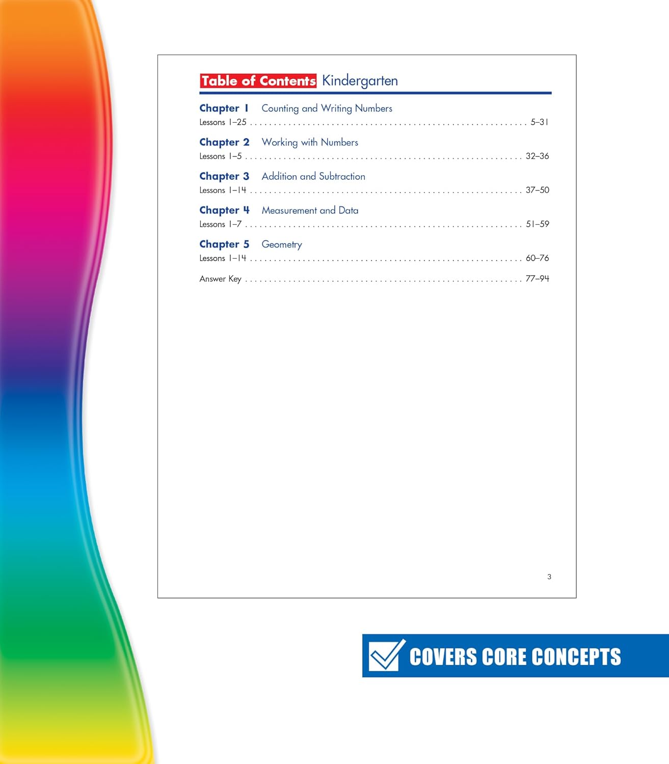 Spectrum Kindergarten Math Workbooks, Ages 5 to 6, Counting Numbers, Addition and Subtraction, Geometry and Place Value