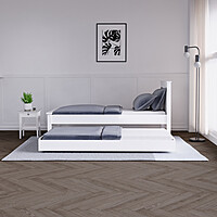 Wooden Sofa Cum Bed with Expandable Design – Space Saving Convertible Furniture Wooden Sofa Cum Bed with Expandable Design – Space Saving Convertible Furniture