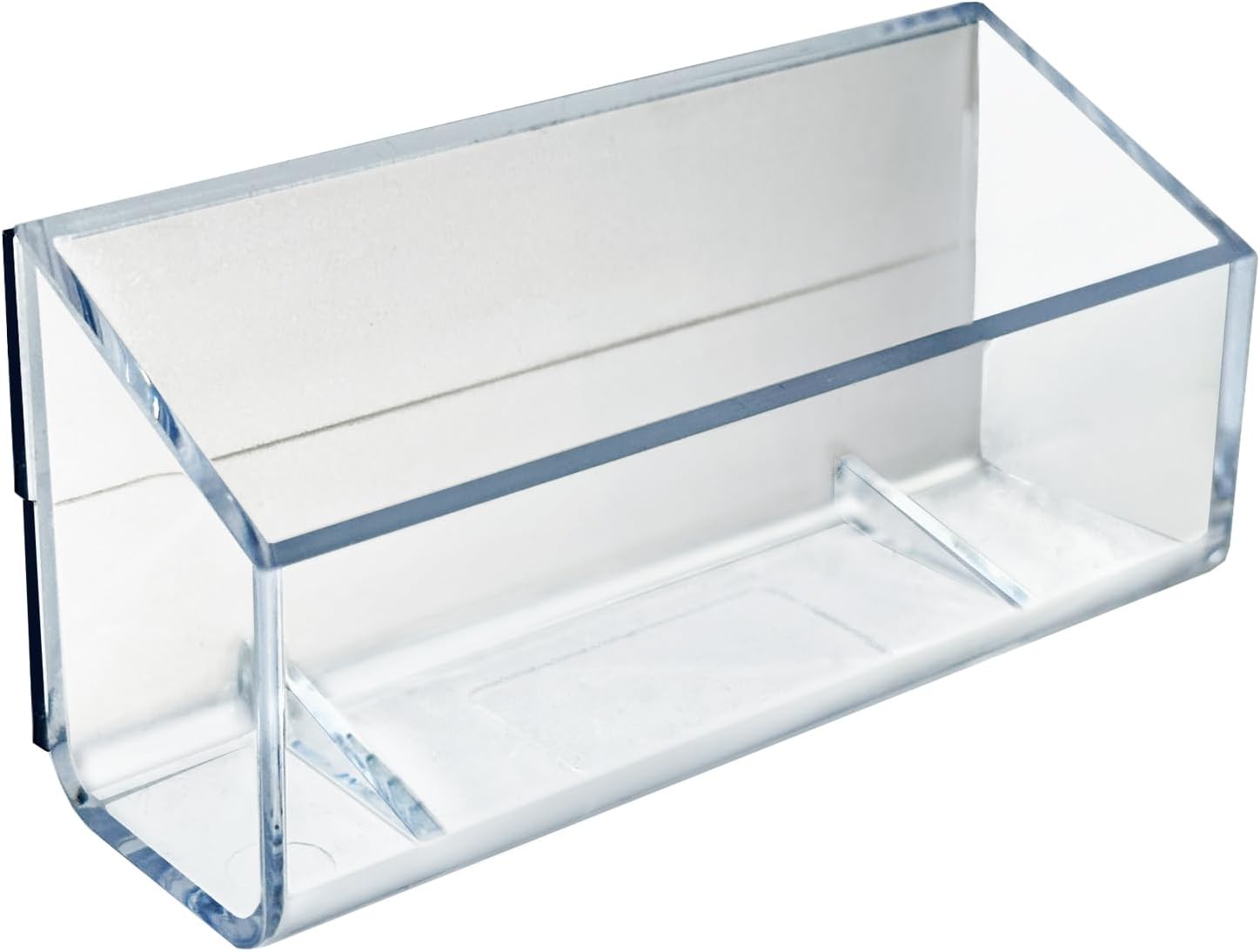 Azar Displays Magnetic Business Card Holders, 1-5/8in x 3-3/4in, Clear, Pack Of 10 Holders