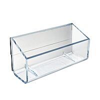 Azar Displays Magnetic Business Card Holders, 1-5/8in x 3-3/4in, Clear, Pack Of 10 Holders