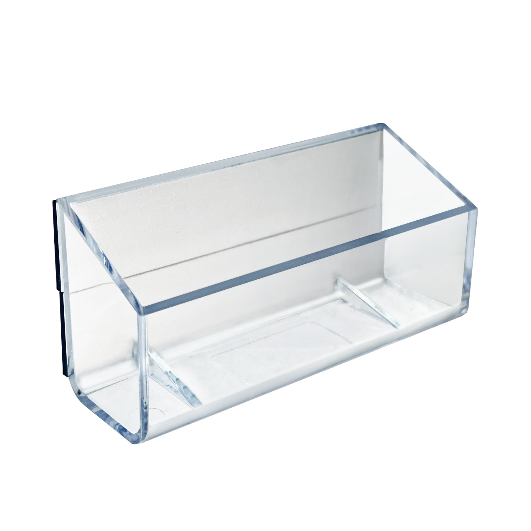 Azar Displays Magnetic Business Card Holders, 1-5/8in x 3-3/4in, Clear, Pack Of 10 Holders