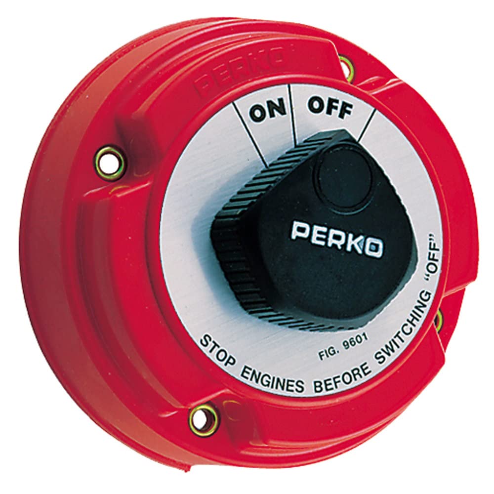 Perko Medium Duty Battery Disconnect Shut Off/On - 250 Amp Continuous, 12-32VDC