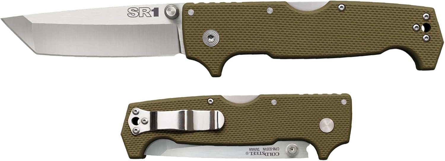 COLD STEEL SR1 Folding Knife with CPM-S35VN Steel and G-10 Handle