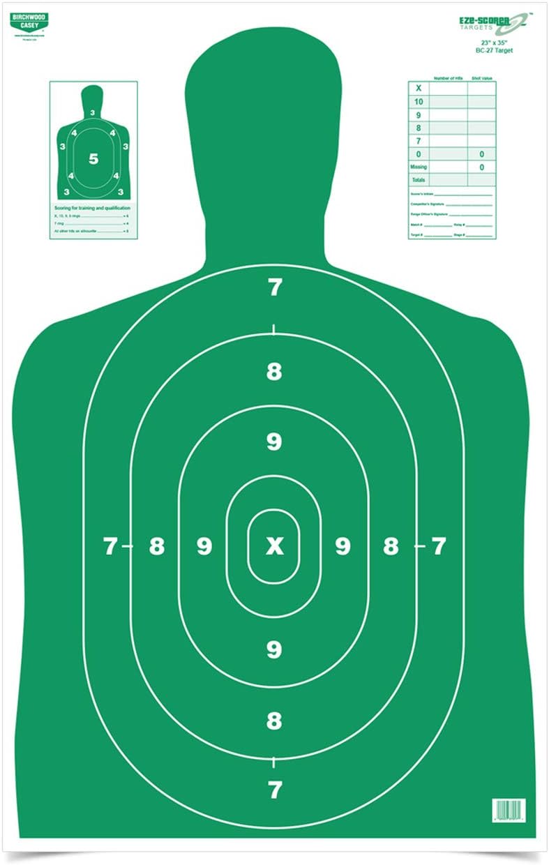 Birchwood Casey Eze-Scorer 23" x 35" High-Contrast Silhouette Paper Targets