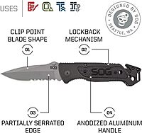 SOG Escape Tactical Folding Pocket Knife