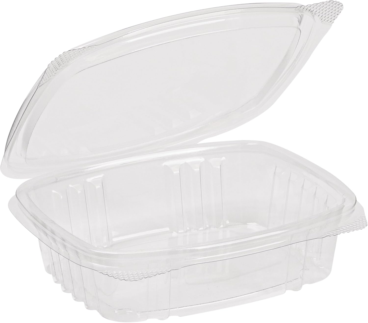 STALKMARKET Jaya Compostable Clear PLA Hinged Rectangular Deli Containers