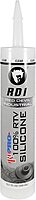 RED DEVIL PRO Industrial Grade RTV 100% Silicone Sealant, 10.1 oz Tube