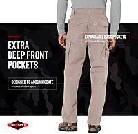 TRU-SPEC 24-7 Original Tactical Pants for Men - Water-Resistant Cargo Work Pants with Concealed Carry and Knee Pad Openings