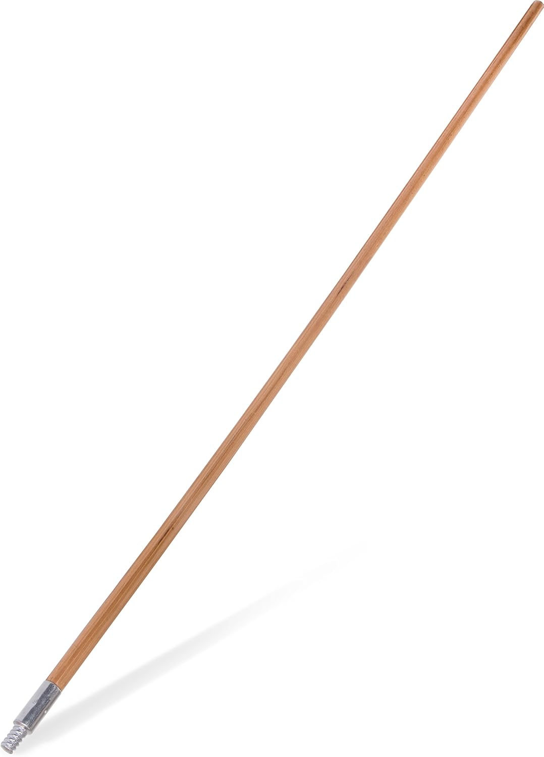 Carlisle FoodService Products 4526700 60" Wood Handle w/ Threaded Metal Tip 1 Pack