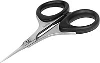 Kershaw Skeeter 3 Precision Fine Tip Scissors, Professional Grade for Fly Tying and Trimming (1216), Black, Regular