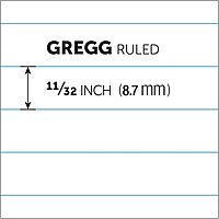Office Depot(R) Steno Books, 6in. x 9in., Gregg Ruled, 70 Sheets, White, Pack Of 12