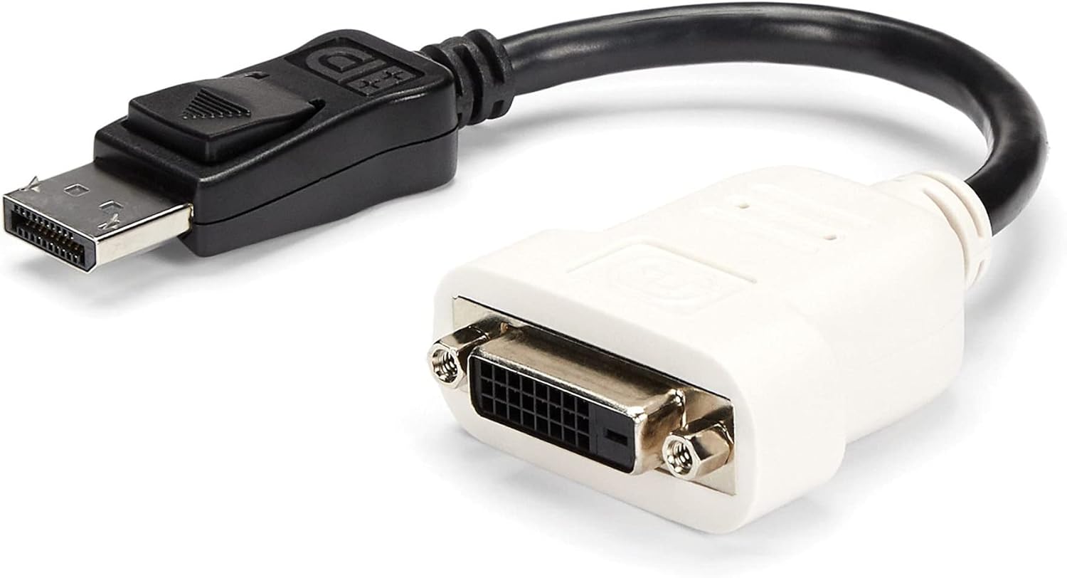 StarTech.com DP2DVI DisplayPort to DVI Adapter, DisplayPort to DVI-D Adapter/Video Converter 1080p, DP 1.2 to DVI Monitor
