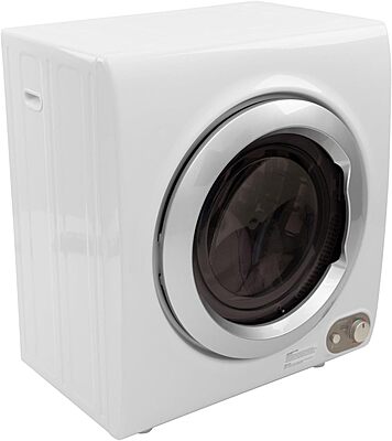 Avanti Clothes Dryer Compact Portable Front Loading for Laundry, Auto and Timed Dry Settings and Anti-Wrinkle, 9 lb Drying Capacity and Clear Door Perfect for Apartments, RV and More, 2.6-Cu.Ft, White