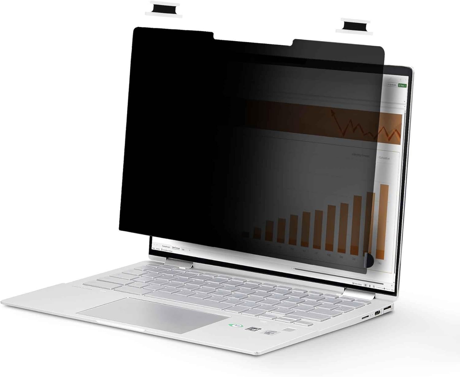 StarTech.com Flip-Over Touch Privacy Screen, Laptop Anti-Glare Blue Light Filter