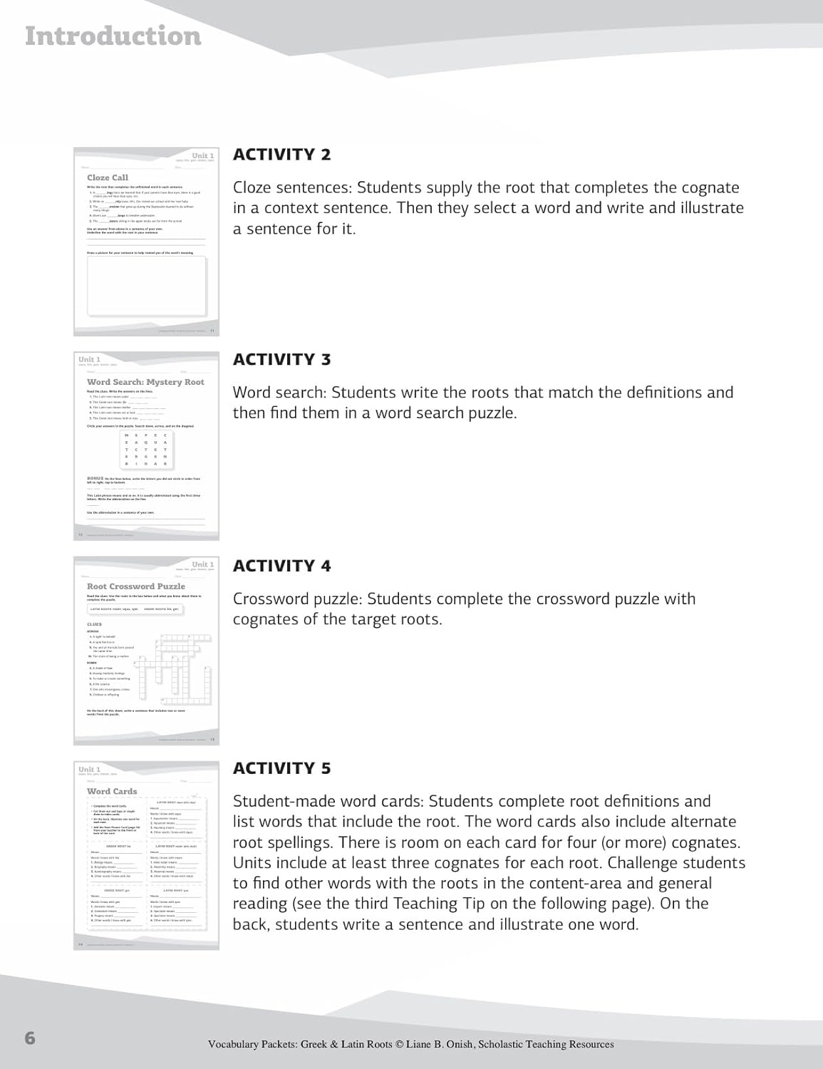 Vocabulary Packets: Greek & Latin Roots: Ready-to-Go Learning Packets That Teach 40 Key Roots and Help Students Unlock