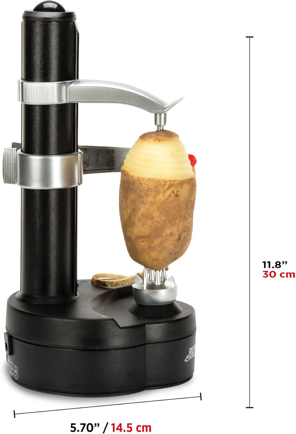 Starfrit Rotato Express Electric Peeler - 2 Spare Blades - Safe & Easy to Use