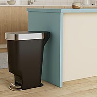 simplehuman Step Trash Can with LidShox, Steel Pedal & Liner Rim