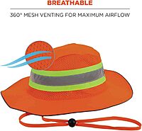 Ergodyne GloWear 8935 Hi-Vis Ranger Sun Hat