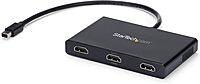 StarTech.com 3-Port Multi Monitor Adapter - Mini DisplayPort to HDMI MST Hub - Triple 1080p/Dual 4K 30Hz - Video Splitter for Extended Desktop Mode on Windows Only - mDP 1.2 to 3x HDMI (MSTMDP123HD)