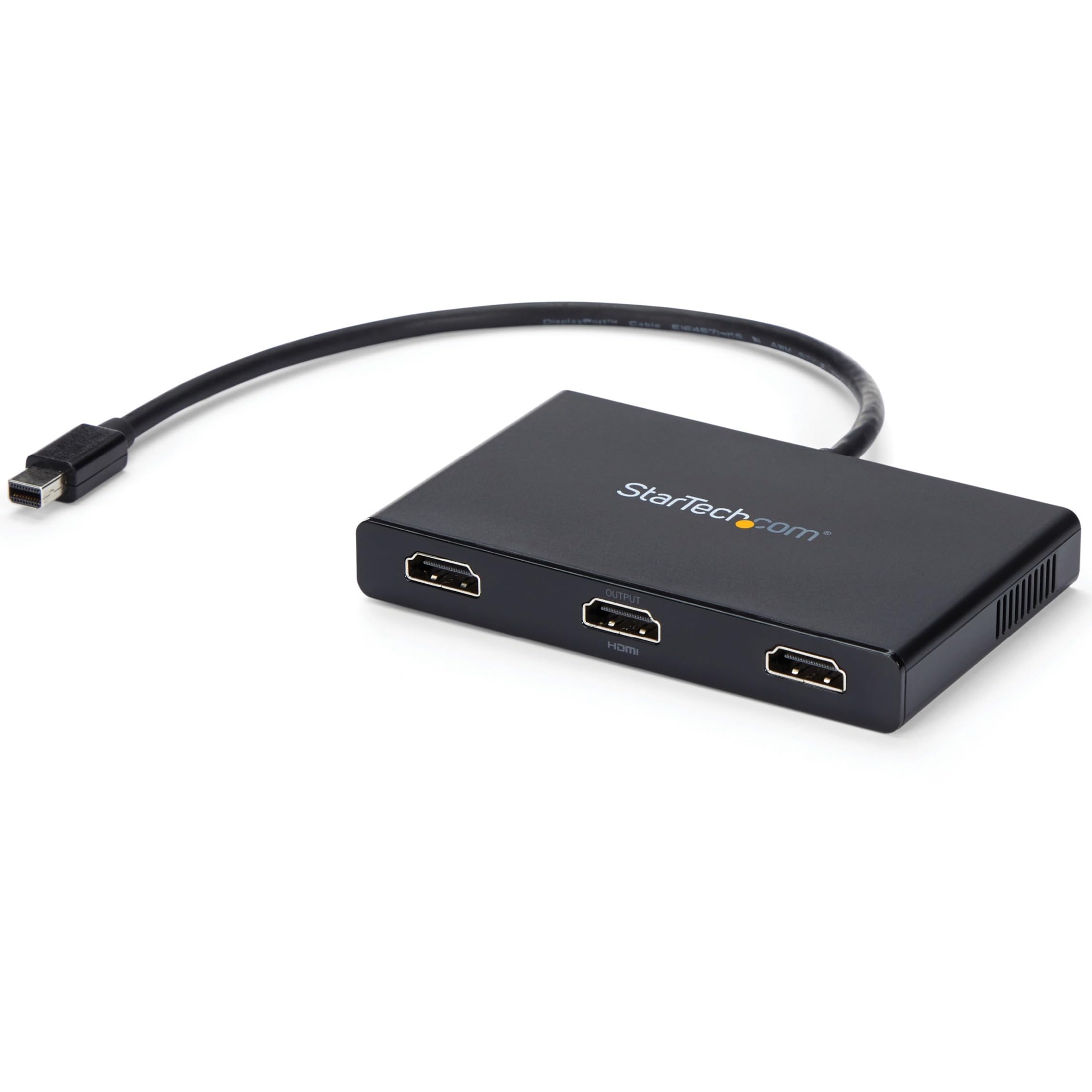 StarTech.com 3-Port Multi Monitor Adapter - Mini DisplayPort to HDMI MST Hub - Triple 1080p/Dual 4K 30Hz