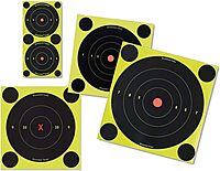 BIRCHWOOD CASEY Shoot-N-C 2" Bull's-Eye Reactive Targets - Highly Visible Instant Feedback Self-Adhesive Shooting Target