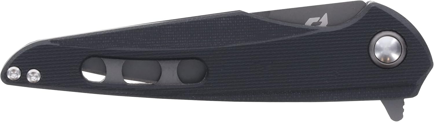 Schrade Delta Class Kinetic BLK Folder 8in with 3.5in AUS-8 Steel Blade and G10 Handle for EDC