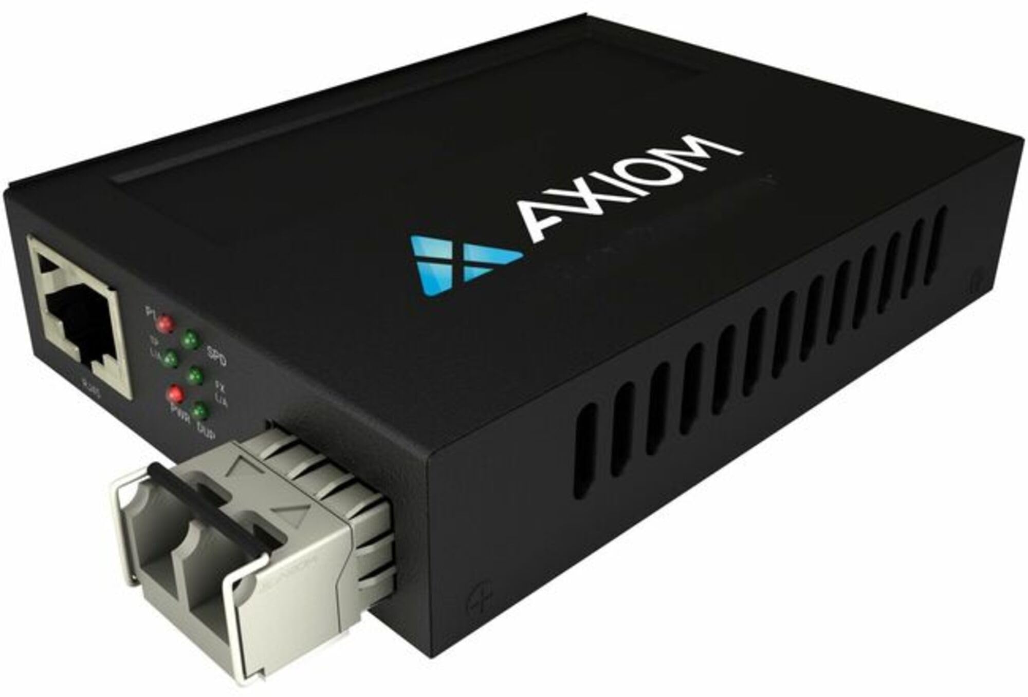 TAA Axiom POE+ RJ45 to LC SMF Media Converter - AXG101496