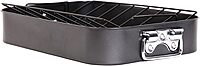 Gibson Home 63665.02 Top Roast Non-Stick Roaster with Rack, Black