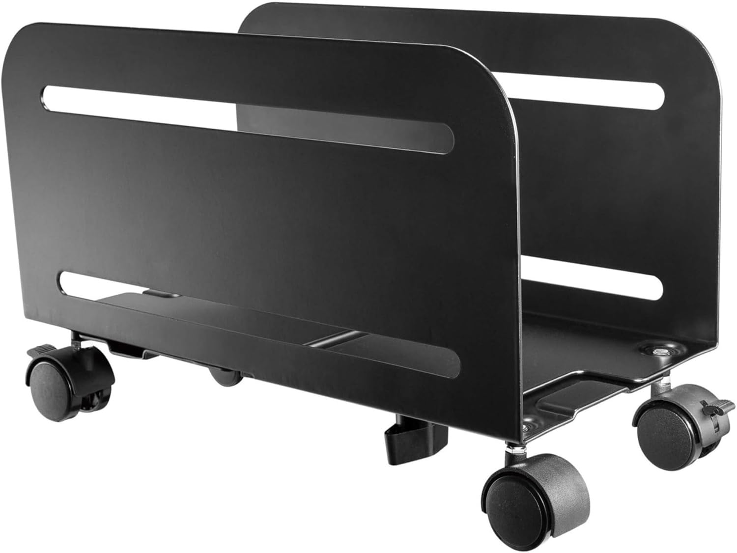 Tripp Lite Mobile CPU Caddy for Computer Towers -Adjustable, Locking Casters, Black - 22.05 lb Capacity - DCPU2