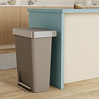 simplehuman Step Trash Can with LidShox, Steel Pedal & Liner Rim