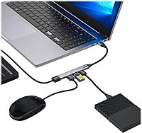 CODi USB-A 4-Port Hub - for Computer - USB Type A - 4 x USB Ports - 1 x USB 2.0 - 2 x USB 3.0 - Gray - Wired
