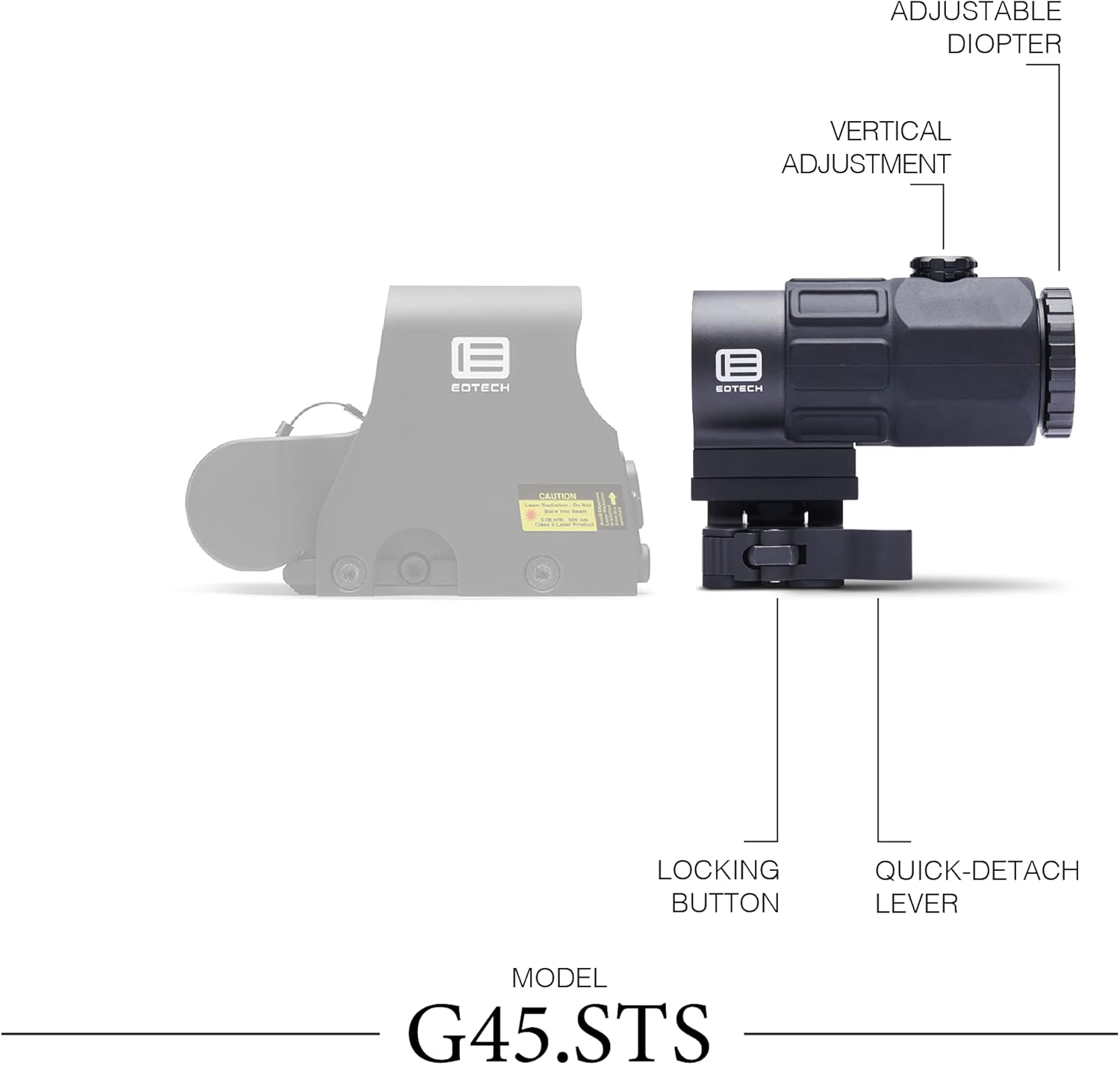 EOTECH G45 5X Magnifier with STS Mount