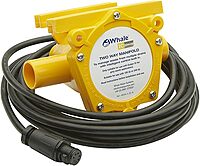 Whale WM8284, Gray IC Waste Pump, 12V, Automatic Waste Removal from 2 Drains, 5 Gal./Minute, Compact, Service-Free