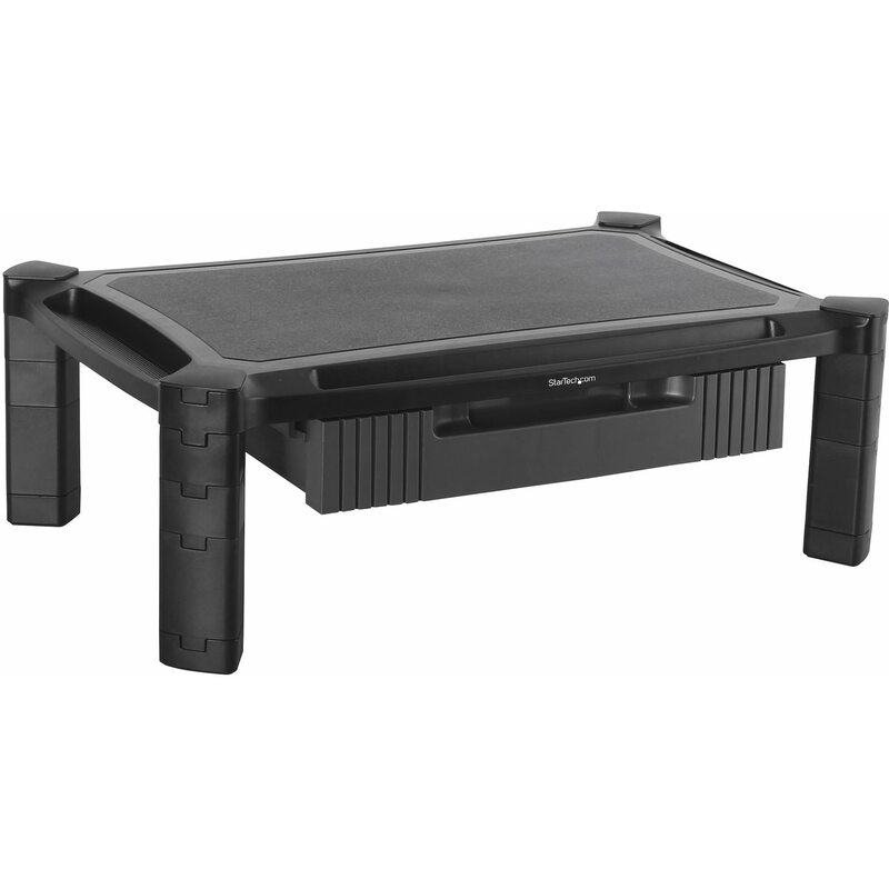 StarTech.com Adjustable Monitor Riser with Drawer and Stackable Columns
