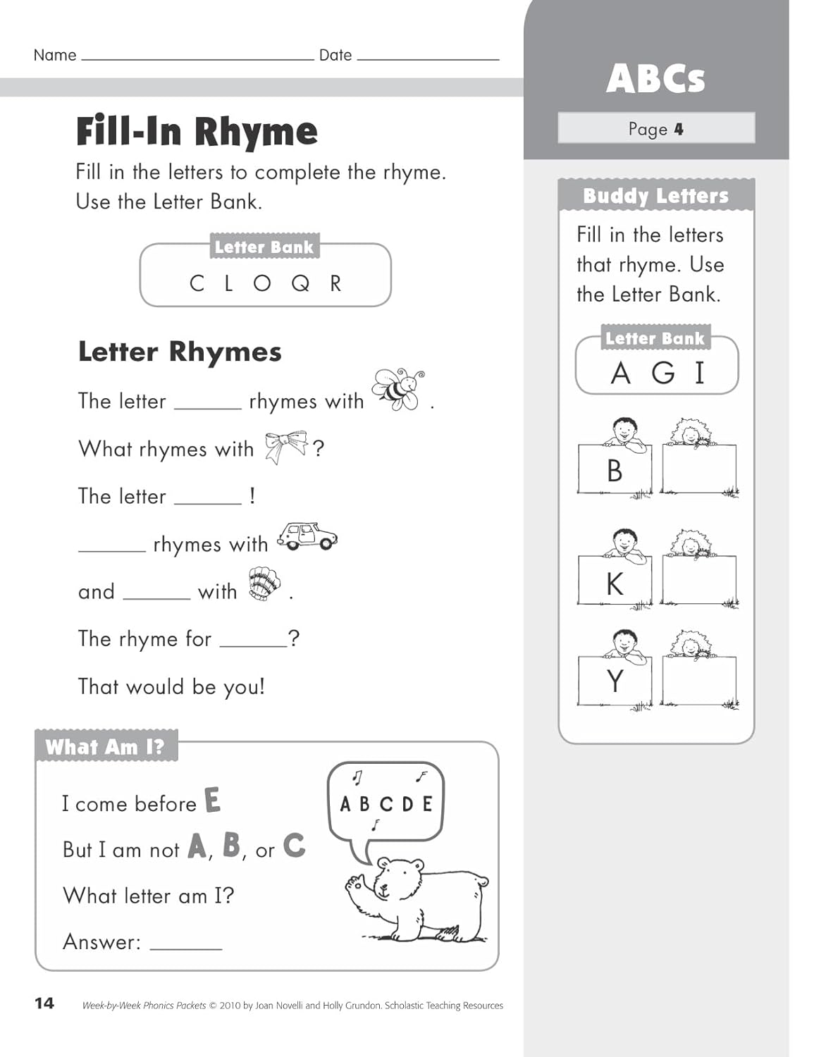 Week-by-Week Phonics Packets: 30 Independent Practice Packets That Help Children Learn Key Phonics Skills and Set the Stage