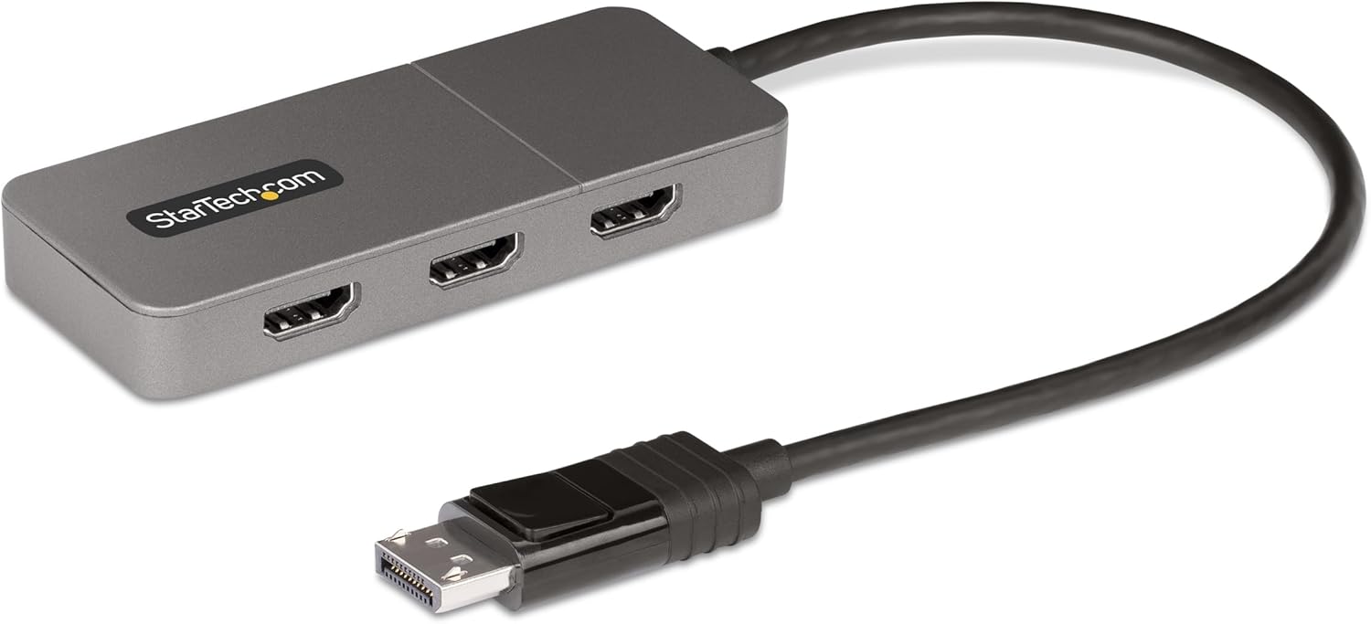 StarTech.com DisplayPort to HDMI MST Hub - DP 1.4, USB Powered, 1ft/30cm Cable