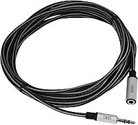 SIIG Woven Fabric Braided 3.5mm Stereo Aux Cable, 9.80ft