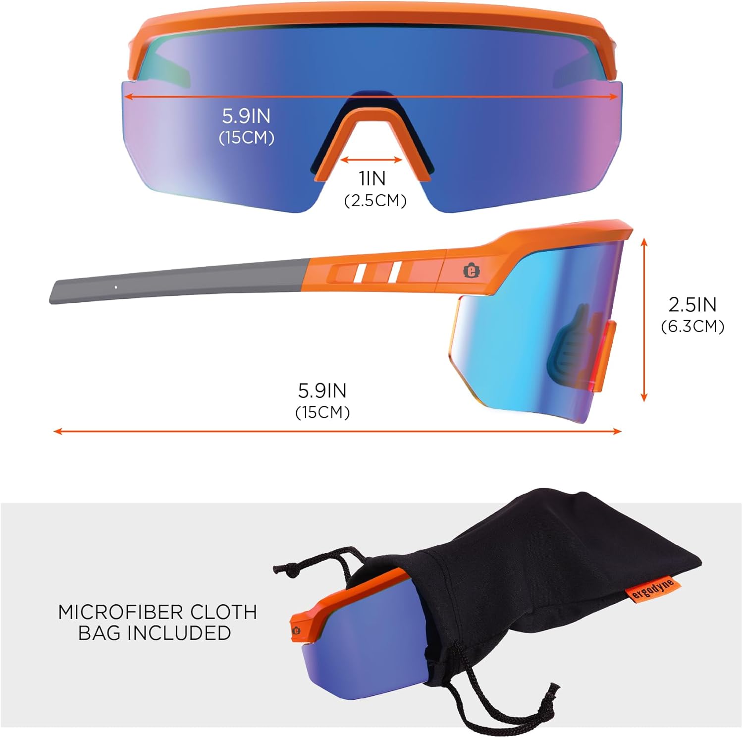 Ergodyne Skullerz AEGIR Polarized Fog-Off+ Safety Glasses