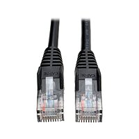 Tripp Lite Cat5e 350MHz Snagless Molded Patch Cable (RJ45 M/M) - Black, 10-ft.(N001-010-BK)
