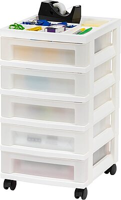IRIS Storage Cart with Organizer Top
